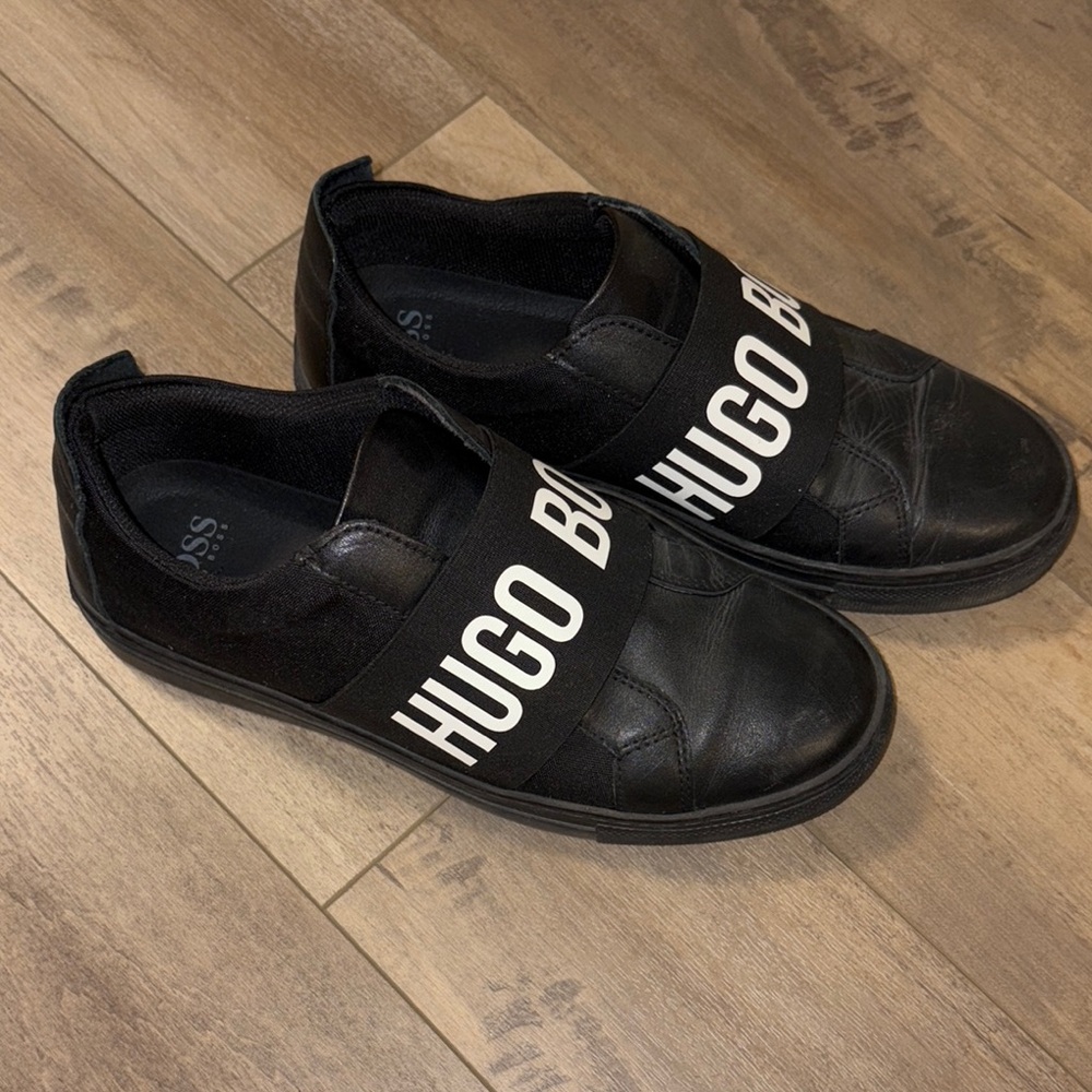Hugo Boss Men's Black Slip-On Shoes